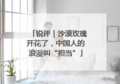 锐评｜沙漠玫瑰开花了，中国人的浪漫叫“担当”